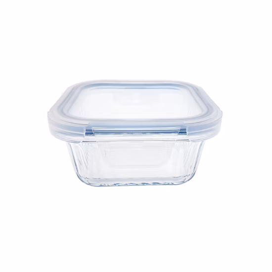 Recipiente de almacenamiento de vidrio de borosilicato de calidad de 4 onzas con tapa de bambú, para especias de cocina y encimera, organizador de hierbas