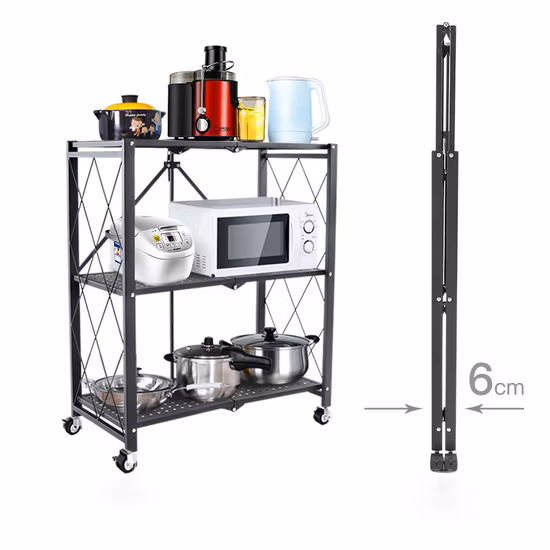 Escuela casera vendedora caliente de la cocina que dobla los estantes de libros ajustables del estante del almacenamiento del estante para la decoración casera